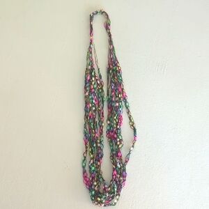 Multicolor Yarn Necklace
